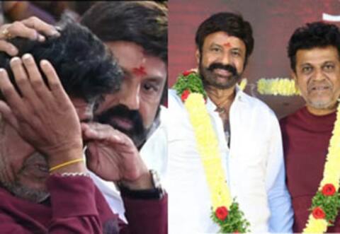 கண்கலங்கிய சிவராஜ்குமார் : ஆறுதல் சொன்ன பாலகிருஷ்ணா