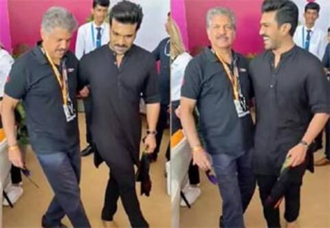 ஆனந்த் மகிந்திராவுக்கு ‛நாட்டு நாட்டு ஸ்டெப் கற்றுக்கொடுத்த ராம்சரண்