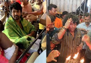 திருச்செந்தூரில் சிவகார்த்திகேயன் - காரைக்காலில் யோகிபாபு சாமி தரிசனம்
