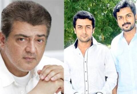 அஜித் வீட்டிற்கு சென்ற சூர்யா, கார்த்தி : நேரில் சென்று ஆறுதல்
