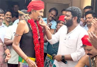 யோகிபாபு படப்பிடிப்பில்  கடைசி பிறந்தநாளை கொண்டாடிய மனோபாலா
