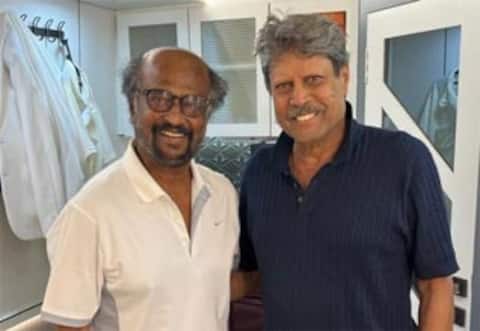 ரஜினிகாந்த் - கபில்தேவ் சந்திப்பு