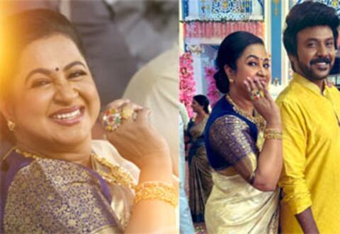 சந்திரமுகி 2 படப்பிடிப்பு நிறைவு : ராதிகாவுக்கு தங்கம் பரிசளித்த லாரன்ஸ்
