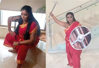 வேலுநாச்சியாராக கலக்கும் எதிர்நீச்சல் ஜான்சி ராணி