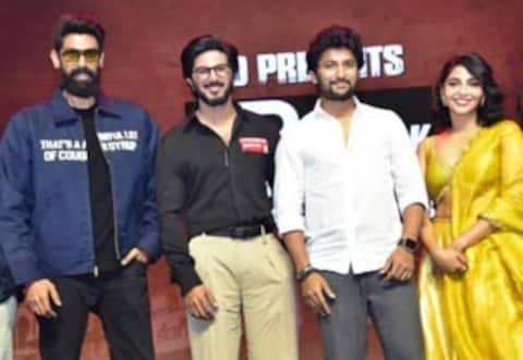 ‛கிங் ஆப் கோதா புரமோஷனில் துல்கருக்கு தோள்கொடுத்த ராணா - நானி