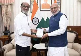 ஜார்க்கண்ட் கவர்னருடன் நடிகர் ரஜினி சந்திப்பு
