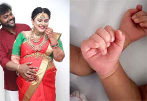 இரட்டை நிலவுக்கு தாயான ஸ்வேதா