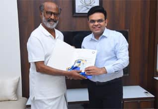 நடிகர் ரஜினிக்கு கோல்டன் டிக்கெட் வழங்கிய ஜெய்ஷா
