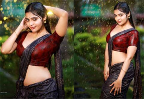 சொட்ட சொட்ட நனைந்தபடி தர்ஷா குப்தா : வைரலாகும் ஹாட் க்ளிக்ஸ்