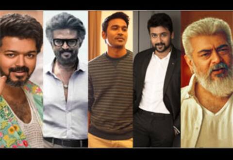 தென்னிந்தியாவில் கூகுள் டாப் 10 நடிகர்கள் பட்டியலில் விஜய், ரஜினி, தனுஷ்