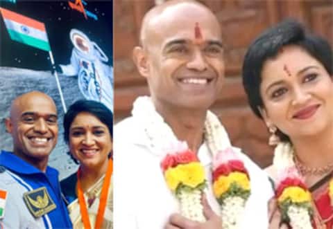 2வது திருமணம் செய்த ‛அனேகன் நடிகை : ககன்யான் விண்வெளி வீரரை மணந்தார்