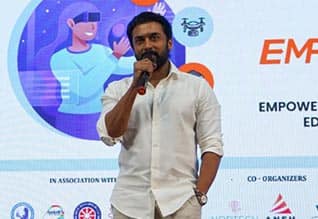 பெண்களால் முடியாதது எதுவுமில்லை! அண்ணா பல்கலை விழாவில் சூர்யா பேச்சு