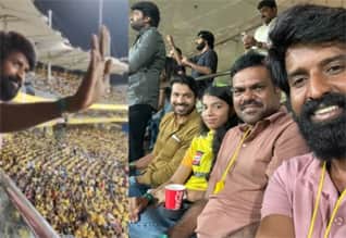 முதன்முறையாக சேப்பாக்கம் மைதானத்தில் கிரிக்கெட் போட்டியை கண்டு ரசித்த சூரி