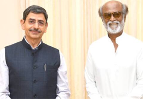 கவர்னருடன் சந்திப்பு ; மீண்டும் அரசியல் வரும் திட்டமா - ரஜினி பதில்