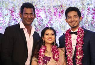 விஷாலின் தங்கை திருமண விழா