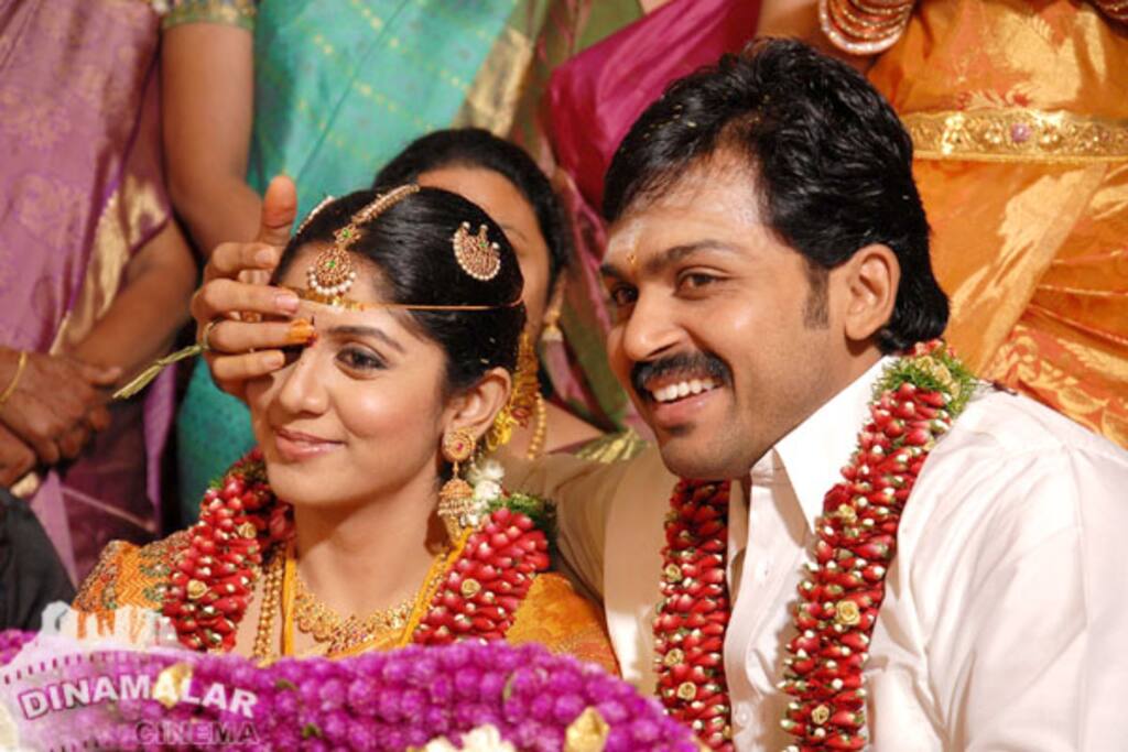 கார்த்தி - ரஞ்சனி திருமணம்