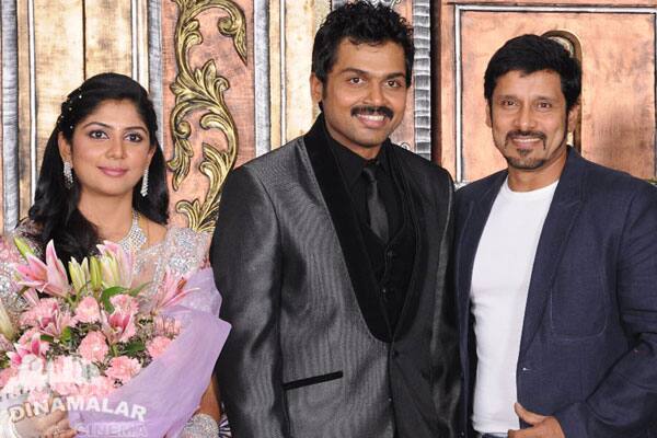 கார்த்தி - ரஞ்சனி திருமண வரவேற்பு!