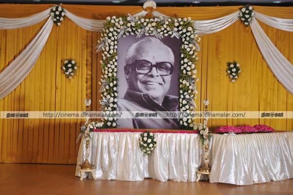 பாலசந்தர் 13ம்நாள் நினைவு அஞ்சலி