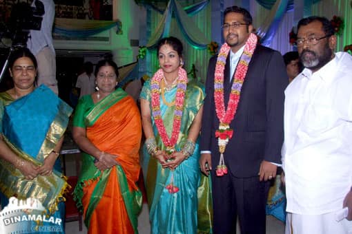 மணிவண்ணன் மகள் திருமண வரவேற்பு