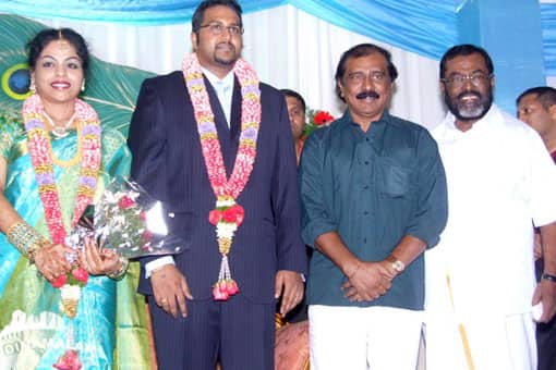மணிவண்ணன் மகள் திருமண வரவேற்பு