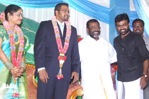 மணிவண்ணன் மகள் திருமண வரவேற்பு
