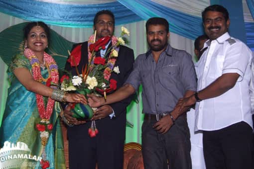 மணிவண்ணன் மகள் திருமண வரவேற்பு