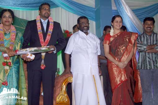மணிவண்ணன் மகள் திருமண வரவேற்பு