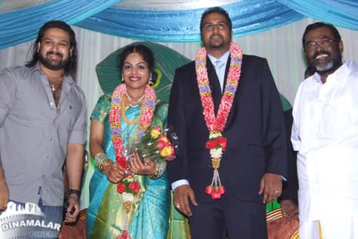 மணிவண்ணன் மகள் திருமண வரவேற்பு
