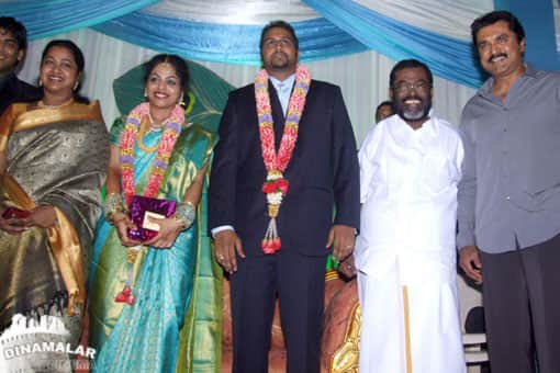 மணிவண்ணன் மகள் திருமண வரவேற்பு