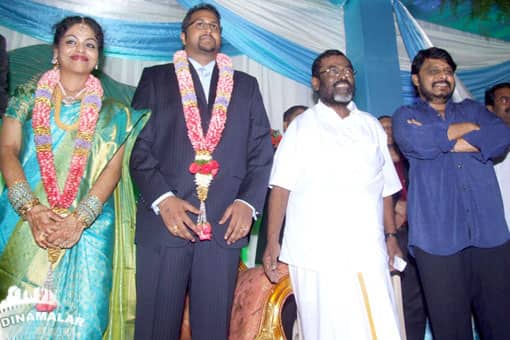 மணிவண்ணன் மகள் திருமண வரவேற்பு