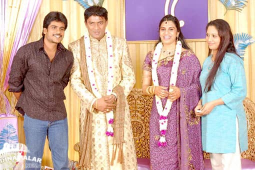 டி.வி., நடிகை ஐஸ்வர்யா திருமண வரவேற்பு