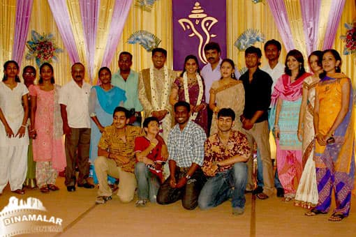 டி.வி., நடிகை ஐஸ்வர்யா திருமண வரவேற்பு