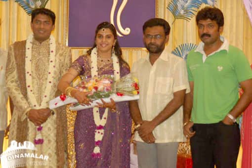 டி.வி., நடிகை ஐஸ்வர்யா திருமண வரவேற்பு
