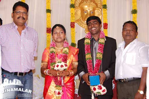 நடிகர் கோட்டை பெருமாள் மகள் திருமண வரவேற்பு