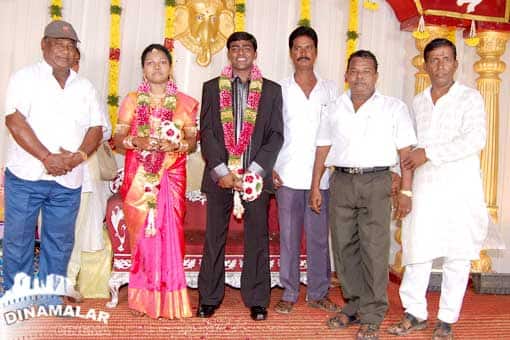 நடிகர் கோட்டை பெருமாள் மகள் திருமண வரவேற்பு