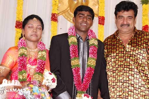 நடிகர் கோட்டை பெருமாள் மகள் திருமண வரவேற்பு