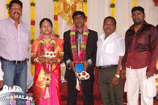 நடிகர் கோட்டை பெருமாள் மகள் திருமண வரவேற்பு