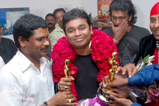 ஏ.ஆர்.ரஹ்மானுக்கு உற்சாக வரவேற்பு