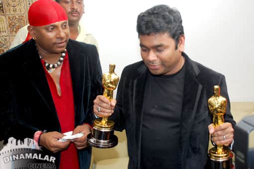 ஏ.ஆர்.ரஹ்மானுக்கு உற்சாக வரவேற்பு