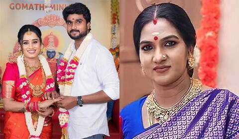 மெட்டிஒலி சாந்திக்கு நிஜத்திலும் மருமகளாகும் சந்தியா