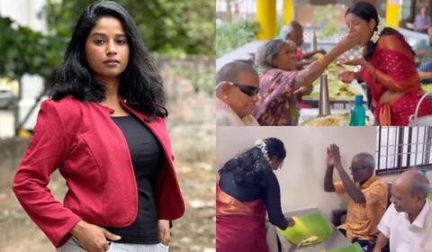 முதியோர் இல்லத்தில் பிறந்தநாள் கொண்டாடிய கேப்ரில்லா செல்லஸ்