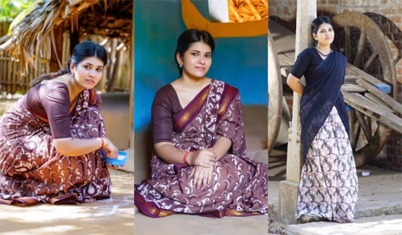 கிராமத்து ஸ்டைலில் தீபிகா போட்டோஷூட்