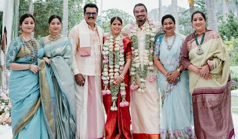 தாய்லாந்தில் நடந்த வரலட்சுமி - நிக்கோலாய் திருமணம் : போட்டோஸ் வைரல்