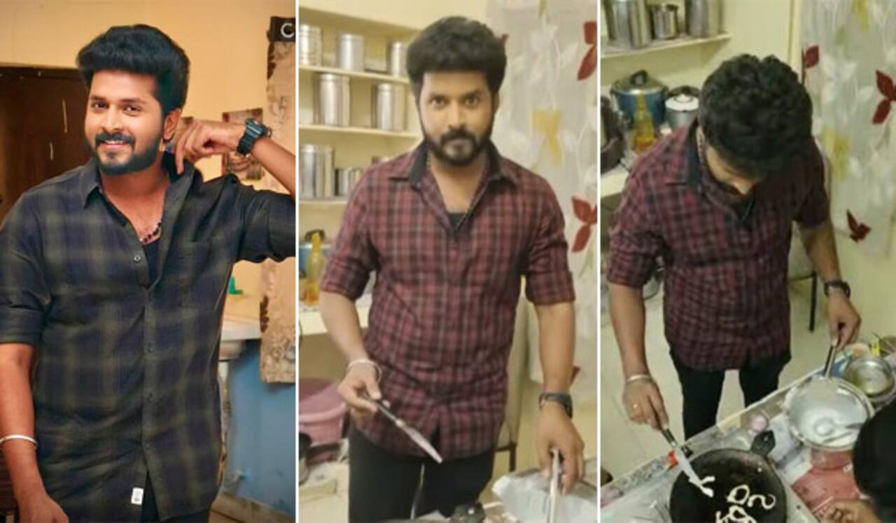 தோசை சுட்டு ‛சாரி கேட்கும் விஷ்ணுகாந்த்