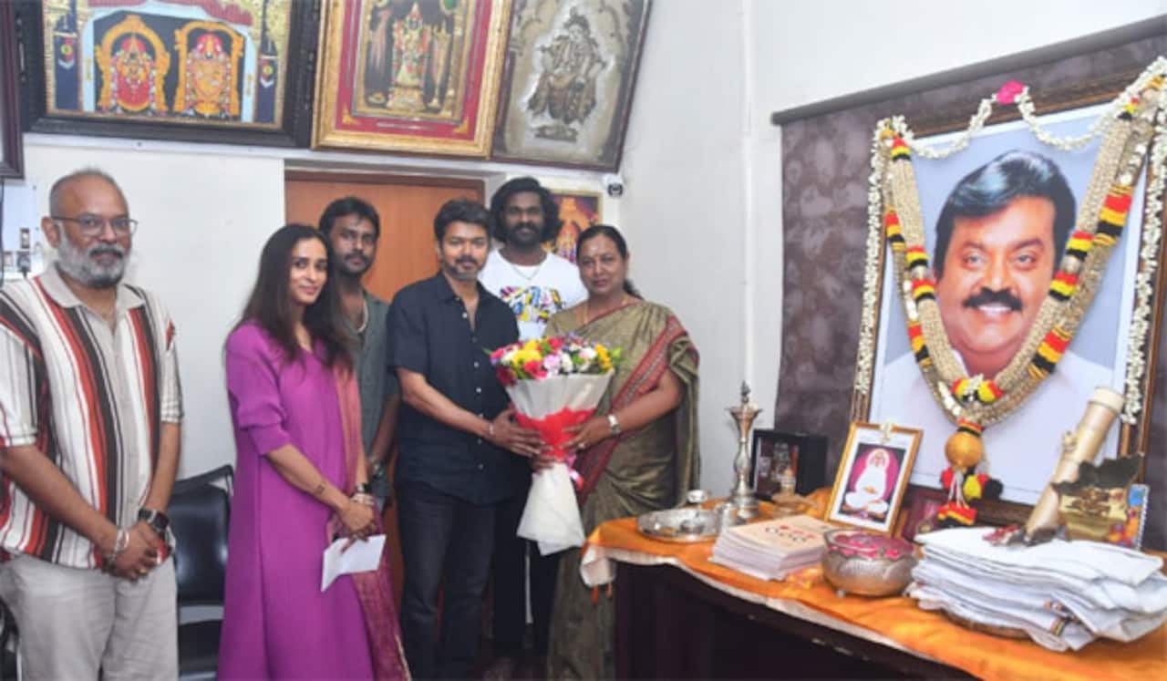 விஜயகாந்த் வீட்டிற்குச் சென்ற விஜய் - கிளம்பிய சர்ச்சை