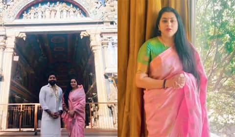 மதச்சான்று கேட்டதாக மீனாட்சி அம்மன் கோயில் ஊழியர்கள் மீது நடிகை நமீதா புகார்