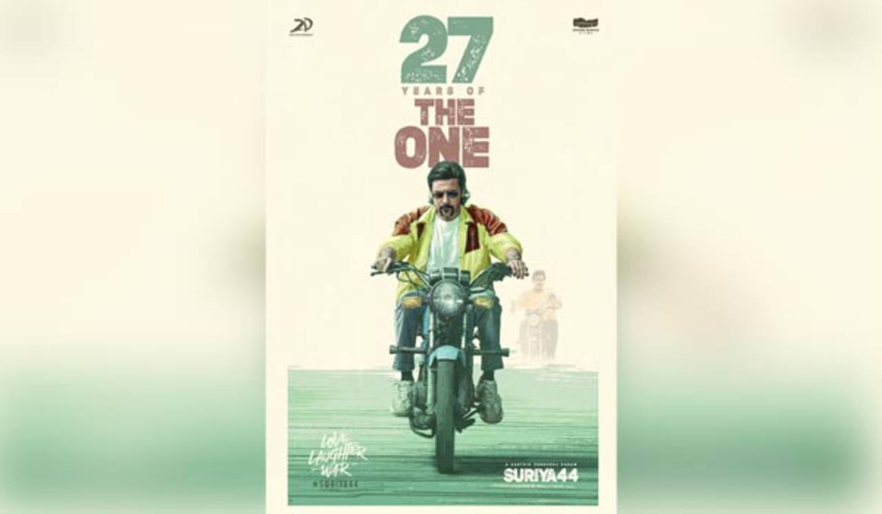 27வது ஆண்டில் சூர்யா:  44வது படத்தின் போஸ்டர் வெளியானது!