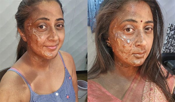 முகத்தில் தீக்காயத்துடன் கனிகா? பதறிய ரசிகர்கள்