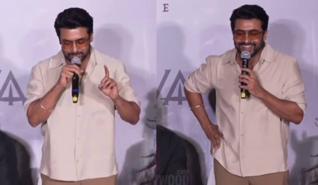 சூப்பர் ஸ்டார் அவர் ஒருவர் தான் : பாலிவுட் பிரஸ்மீட்டில் பவ்யம் காட்டிய சூர்யா