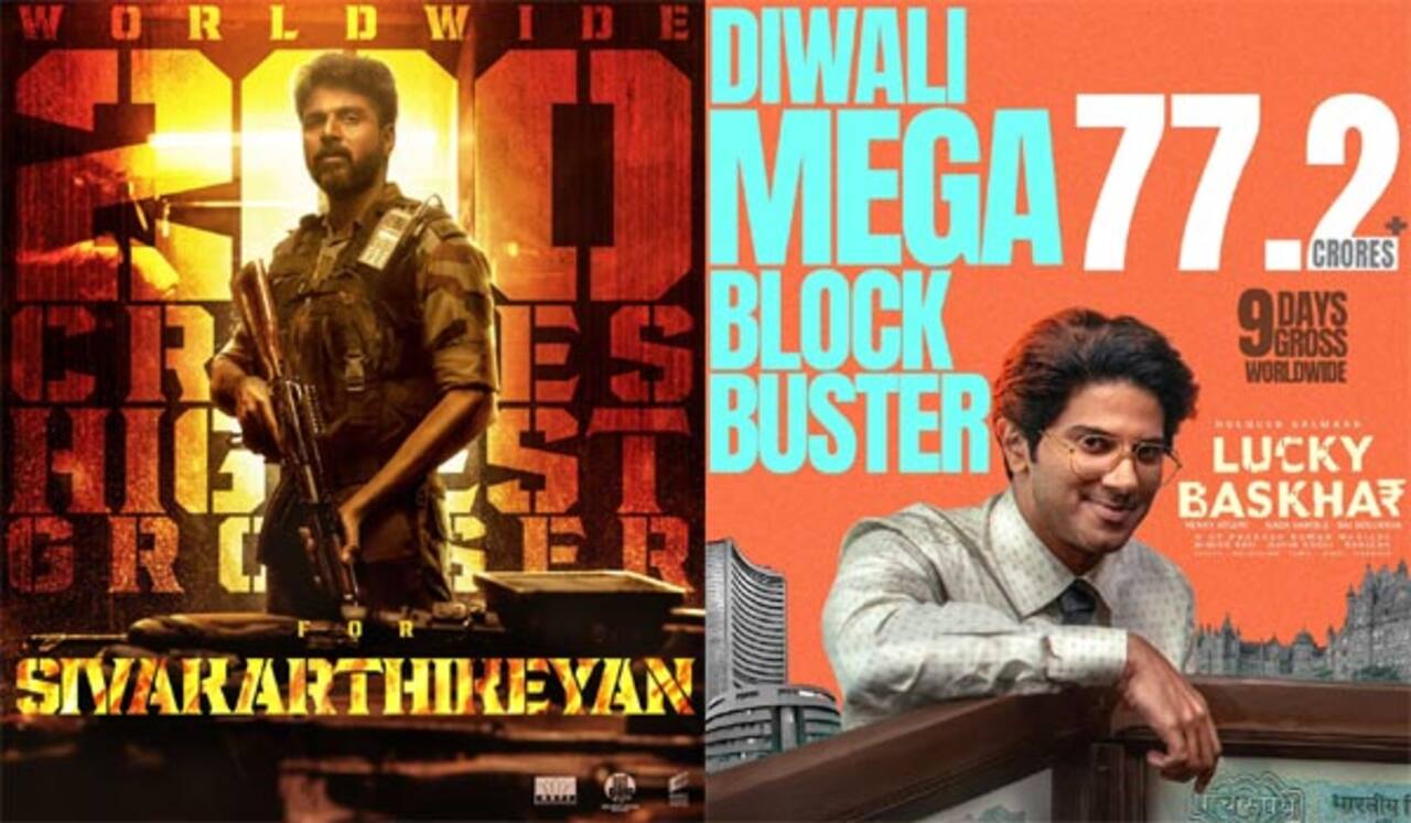 10 நாட்களில் ரூ. 200 கோடி எட்டிய அமரன்; லக்கி பாஸ்கர் ரூ.77 கோடியை கடந்தது